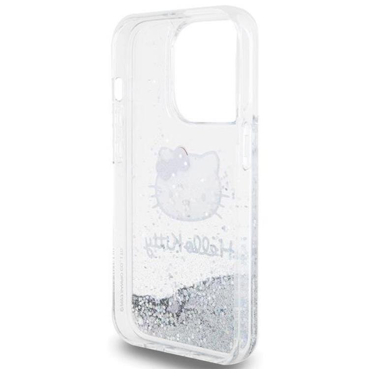 Hello Kitty Hello Kitty Mobilskal till iPhone 15 Pro Liquid Glitter Charms