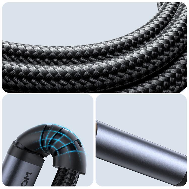 Joyroom Joyroom Stereo Ljud kabel AUX 3.5 mm minijack 1.2m (SY-A08) - Svart