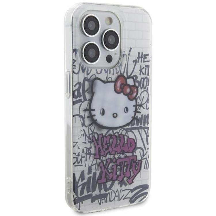 Hello Kitty Hello Kitty Mobilskal till iPhone 15 IML Kitty On Bricks Graffiti