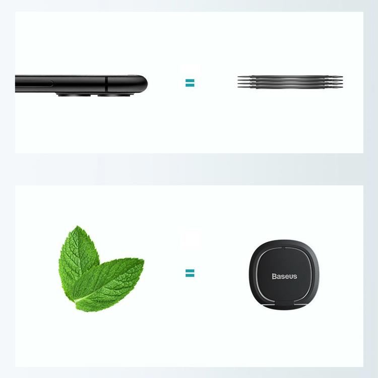 BASEUS Baseus Ringhållare Ultra-Thin Self-adhesive kickstand - Silver