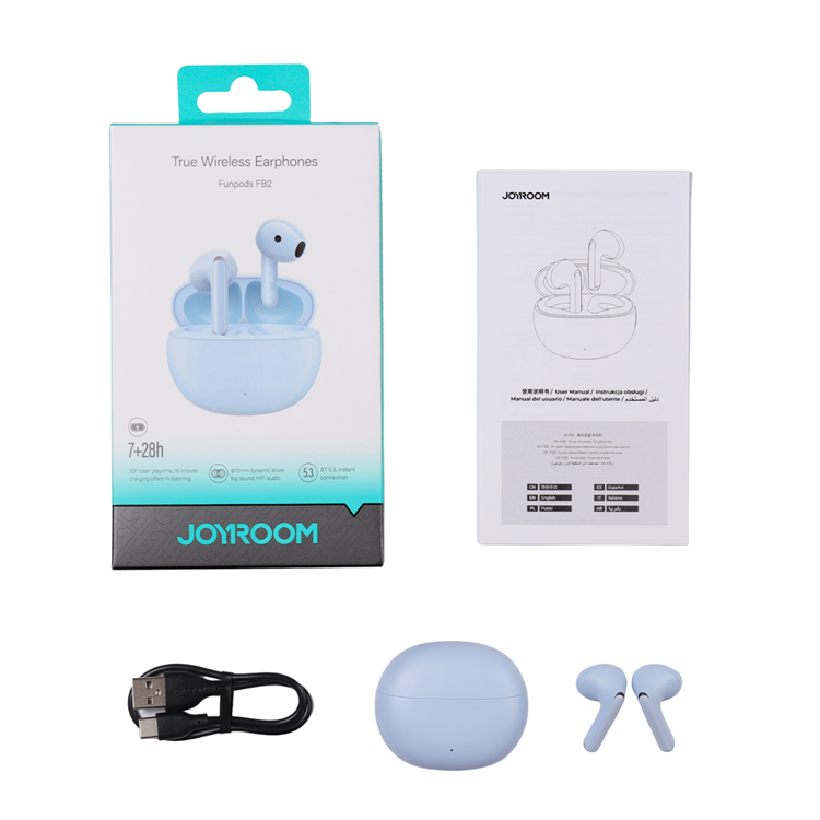 Joyroom Joyroom Funpods Trådlösa In-Ear-Hörlurar (JR-FB2) - Blå