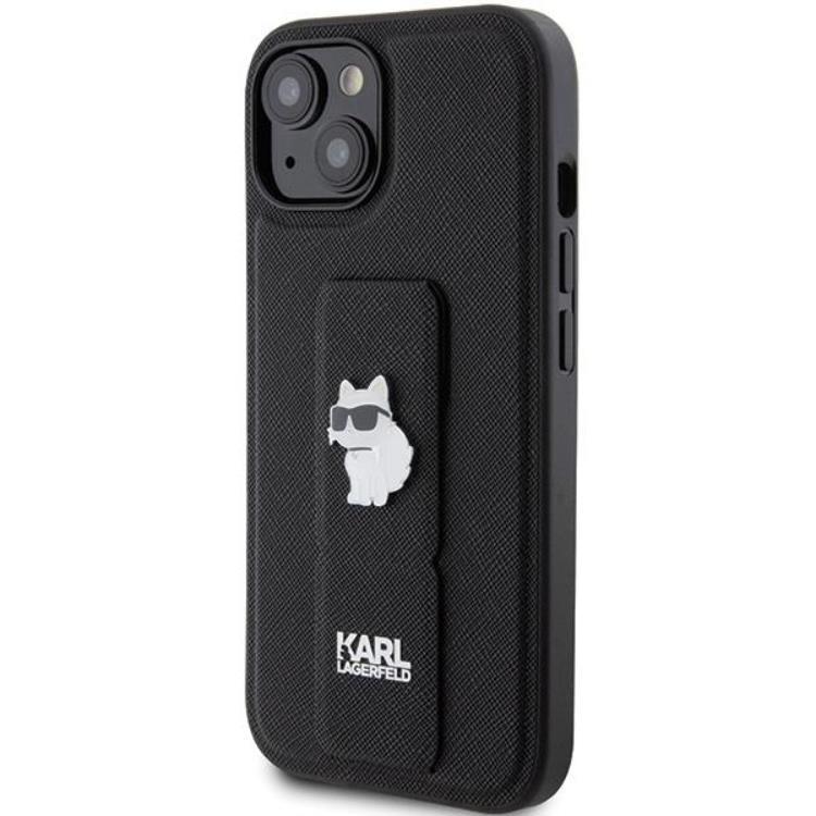 KARL LAGERFELD Karl Lagerfeld Mobilskal till iPhone 15/14 Plus Gripstand Saffiano Choupette