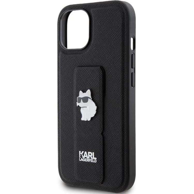 KARL LAGERFELD Karl Lagerfeld Mobilskal till iPhone 15/14 Plus Gripstand Saffiano Choupette