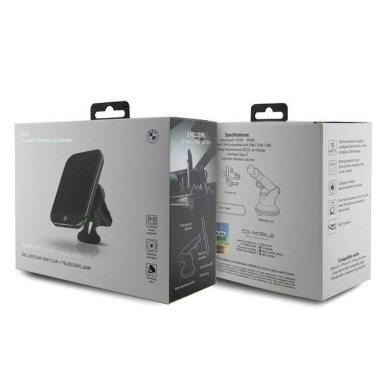 BMW BMW MagSafe Mobilhållare för Bil 15W Signature Edition - Svart