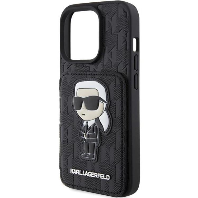 KARL LAGERFELD Karl Lagerfeld Mobilskal till iPhone 15 Pro Max Korthållare Monogram Ikonik