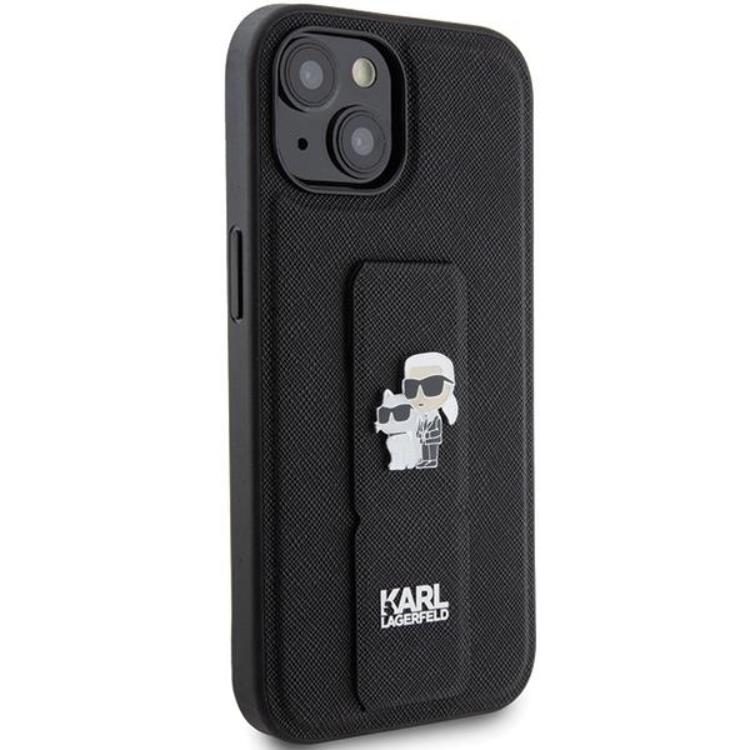 KARL LAGERFELD Karl Lagerfeld Mobilskal till iPhone 15 Gripstand Karl&Choupette