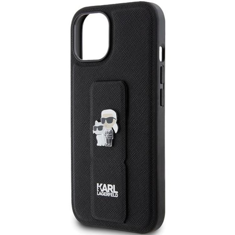 KARL LAGERFELD Karl Lagerfeld Mobilskal till iPhone 15 Gripstand Karl&Choupette
