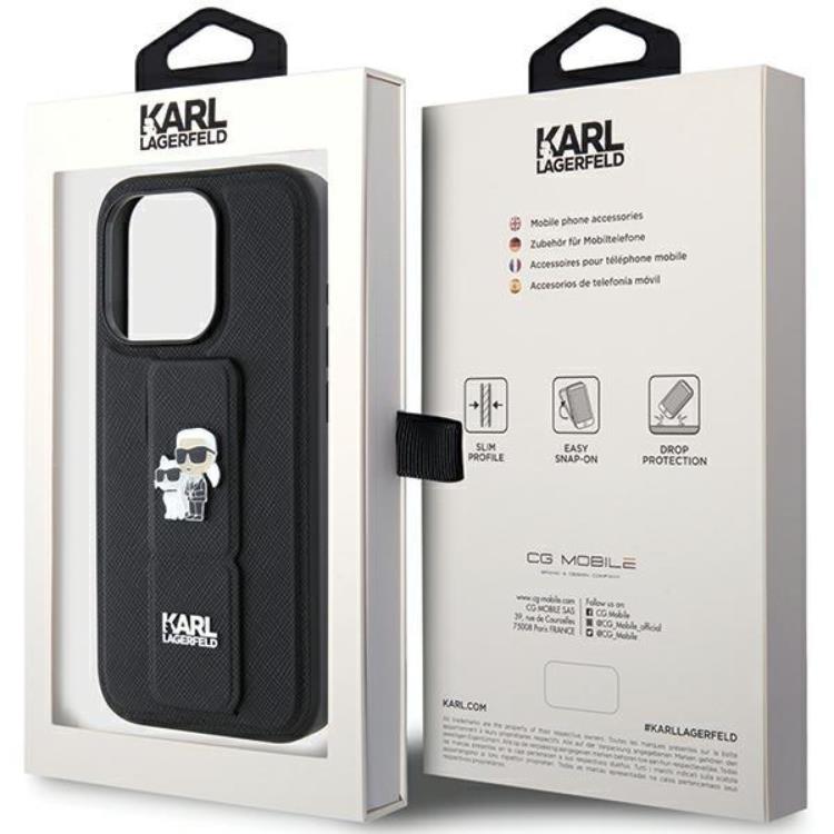 KARL LAGERFELD Karl Lagerfeld Mobilskal till iPhone 15 Pro Max Gripstand Pins