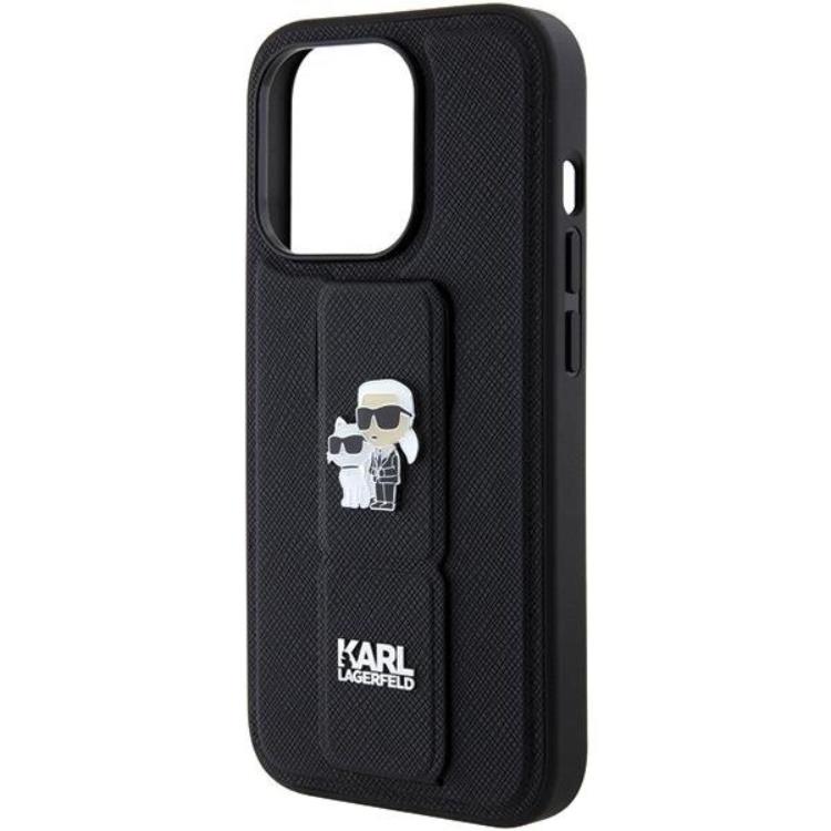 KARL LAGERFELD Karl Lagerfeld Mobilskal till iPhone 15 Pro Gripstand Karl&Choupette