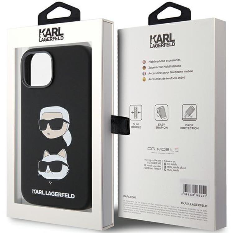 KARL LAGERFELD Karl Lagerfeld iPhone 15/14 Plus Mobilskal Silikon Karl&Choupette