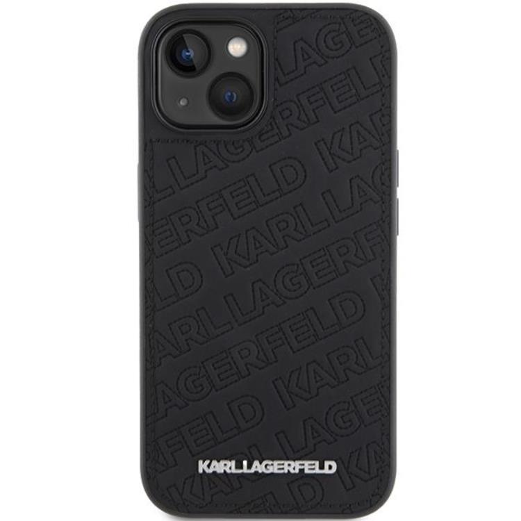 KARL LAGERFELD KARL LAGERFELD Mobilskal till iPhone 15 Quilted K Pattern - Svart