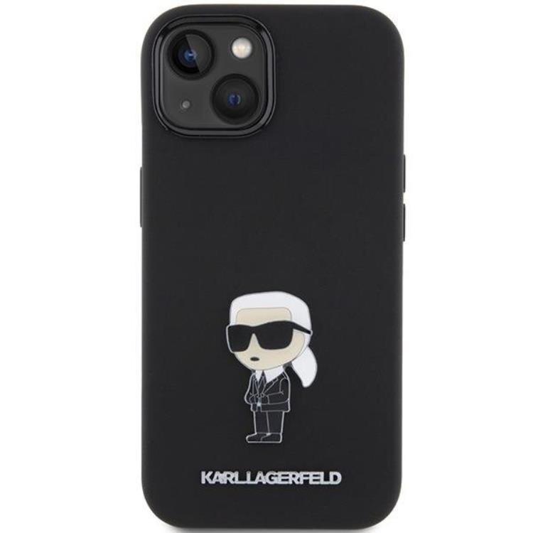 KARL LAGERFELD KARL LAGERFELD Mobilskal till iPhone 15 Ikonik Metal Pin