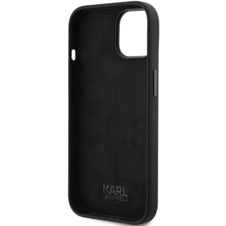 KARL LAGERFELD KARL LAGERFELD Mobilskal till iPhone 15 Ikonik Metal Pin
