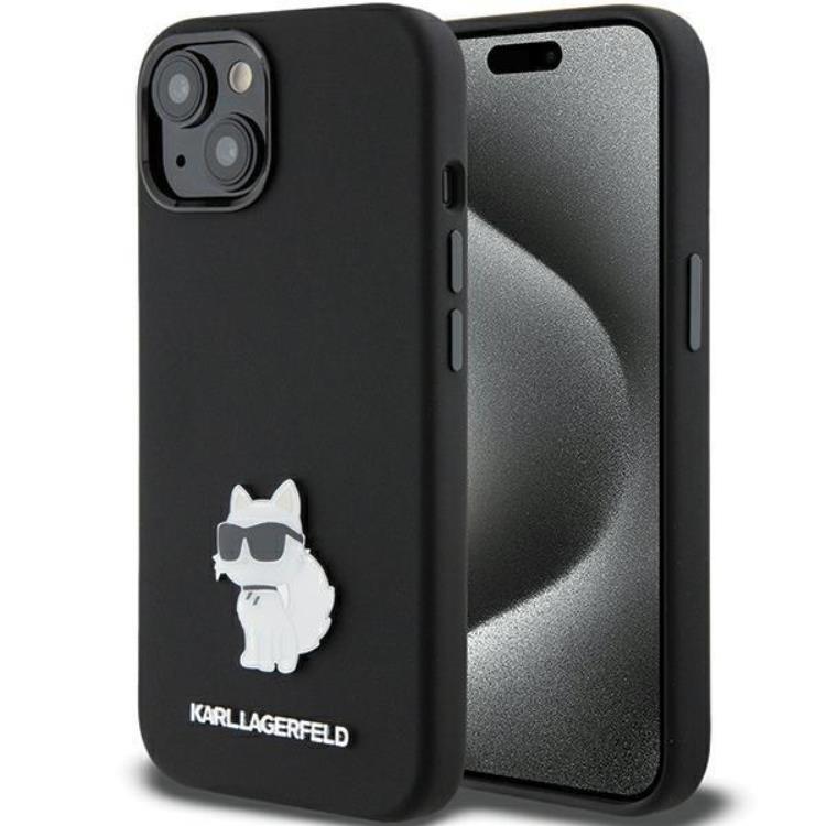 KARL LAGERFELD KARL LAGERFELD Mobilskal till iPhone 15/14 Plus Silikon Metal Pin