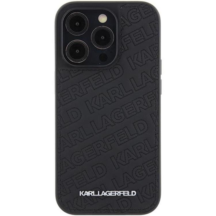 KARL LAGERFELD KARL LAGERFELD Mobilskal till iPhone 15 Pro Quilted K Pattern - Svart