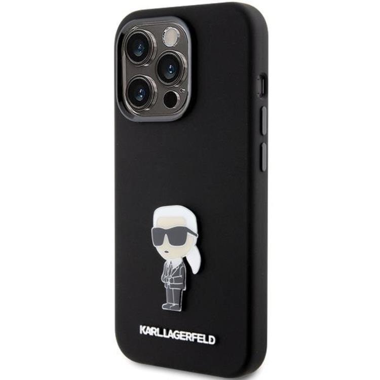 KARL LAGERFELD KARL LAGERFELD Mobilskal till iPhone 15 Pro Ikonik Metal Pin