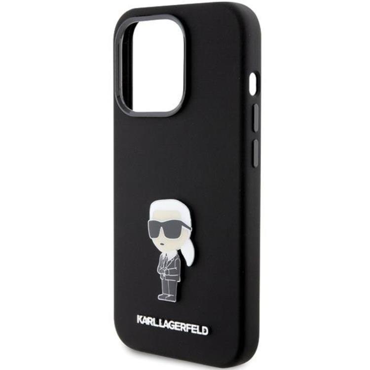 KARL LAGERFELD KARL LAGERFELD Mobilskal till iPhone 15 Pro Ikonik Metal Pin