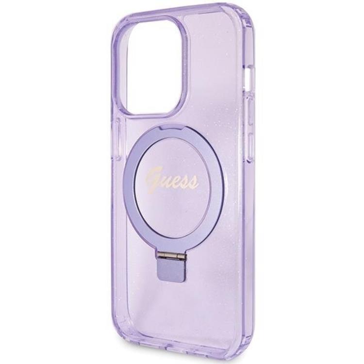 Guess Guess Mobilskal till iPhone 15 Pro Max Magsafe Script Glitter