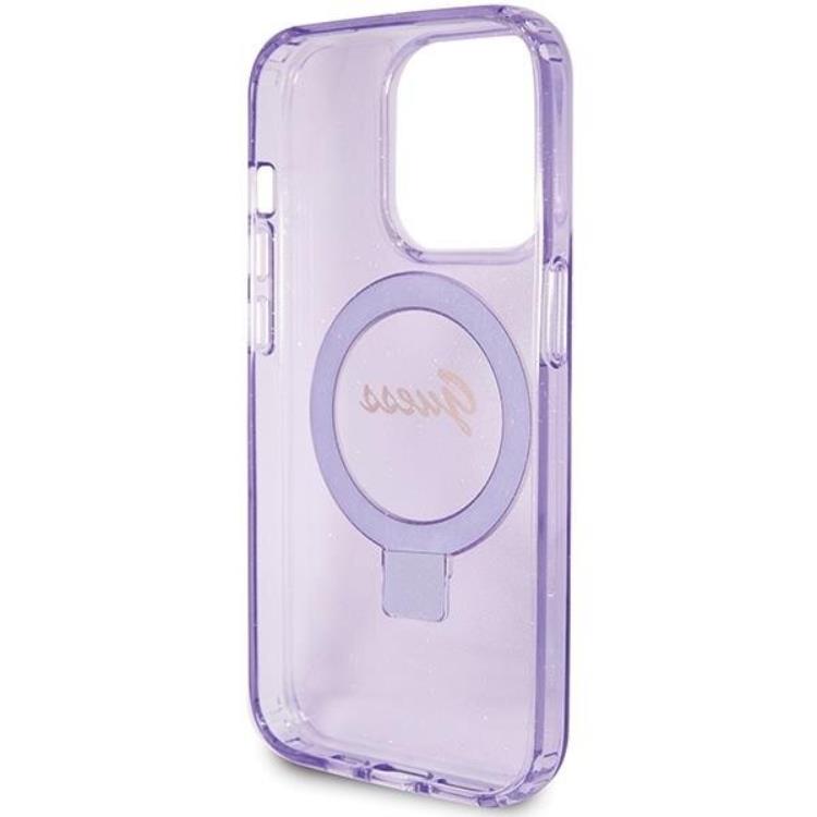 Guess Guess Mobilskal till iPhone 15 Pro Max Magsafe Script Glitter