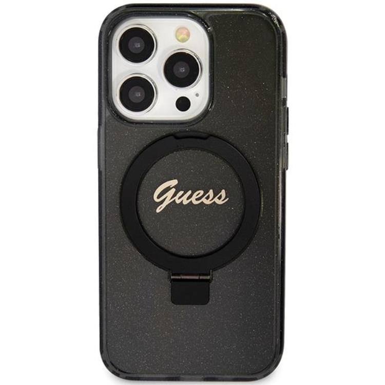 Guess Guess Mobilskal till iPhone 15 Pro Max Magsafe Script Glitter