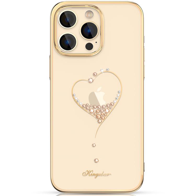 Kingxbar Kingxbar iPhone 14 Plus Skal Wish - Guld Crystals