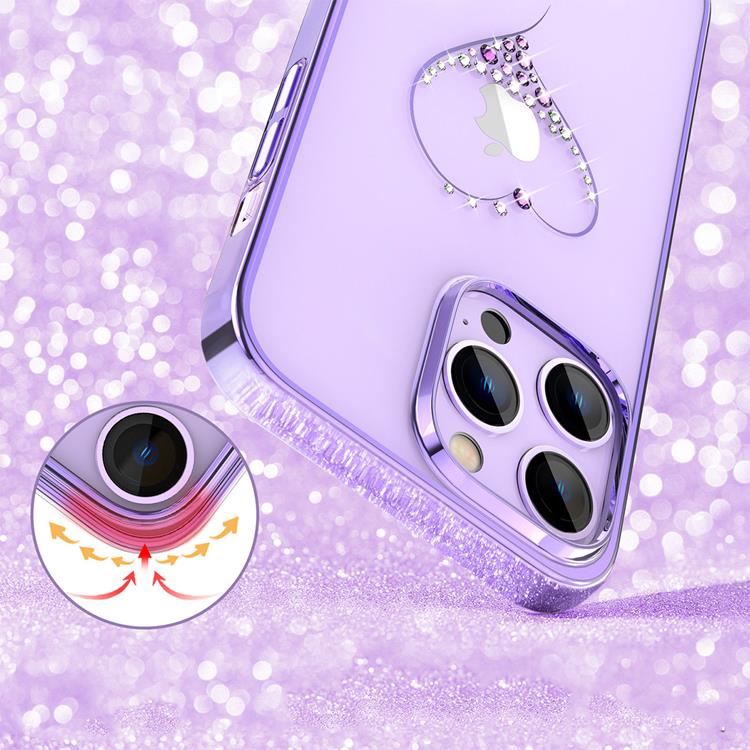 Kingxbar Kingxbar iPhone 14 Plus Skal Wish - Lila Crystals