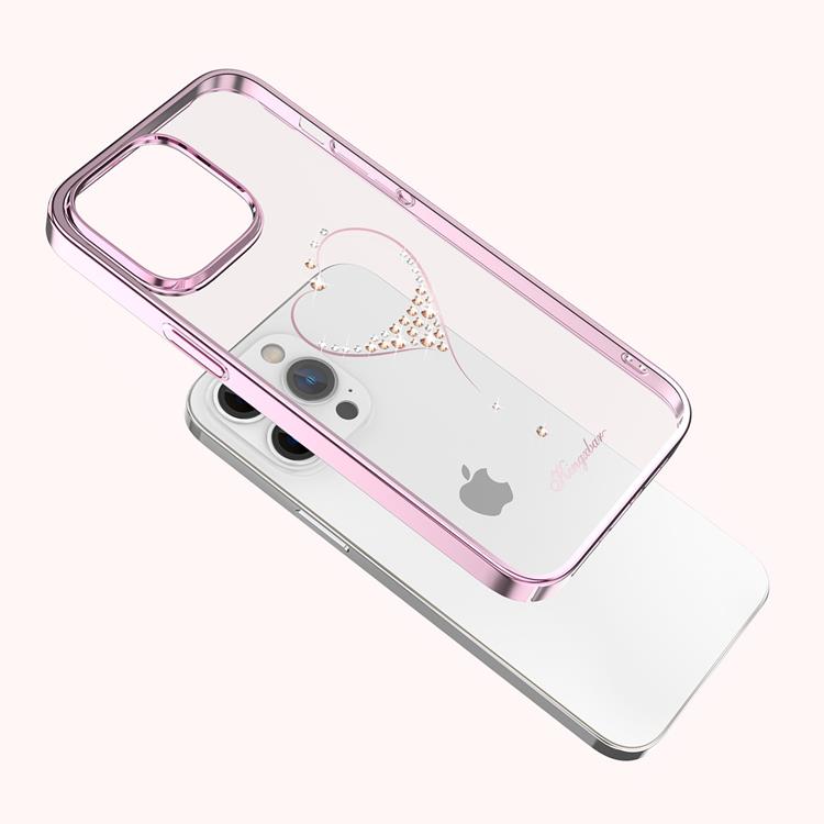 Kingxbar Kingxbar iPhone 14 Plus Skal Wish - Rosa Crystals