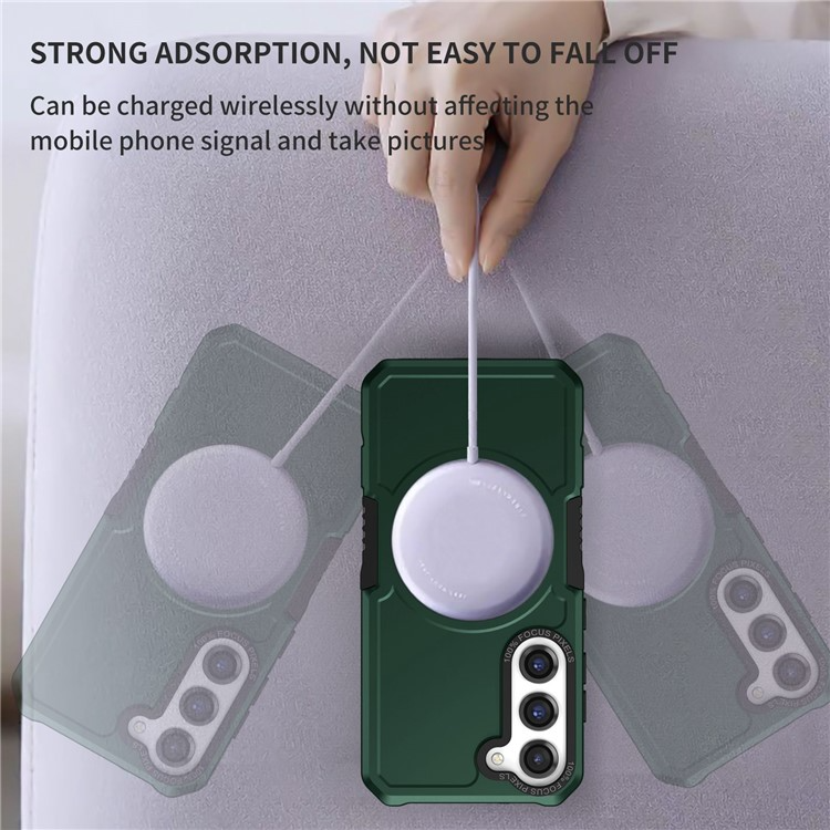 OEM Galaxy S23 Plus Skal Magsafe Anti Drop - Grön