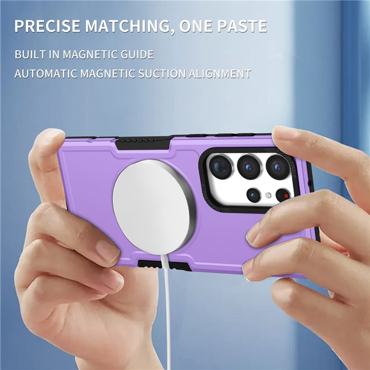 OEM Galaxy S23 Ultra Skal Magsafe Anti Drop - Lila