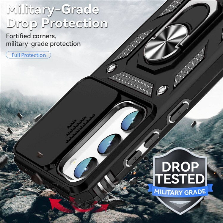 OEM Galaxy S23 Plus Skal Ringhållare Anti-Fall - Svart