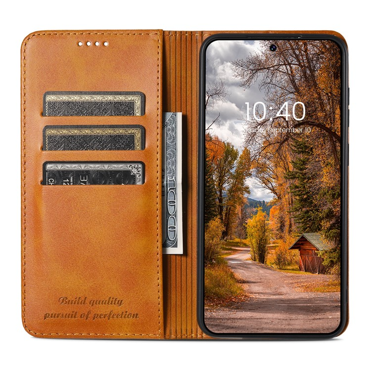 SUTENI SUTENI Galaxy S23 Plus Plånboksfodral Kickstand Flip - Khaki