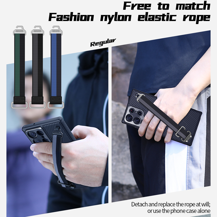 Nillkin Nillkin Galaxy S23 Ultra Skal Stripe Handrem - Blå