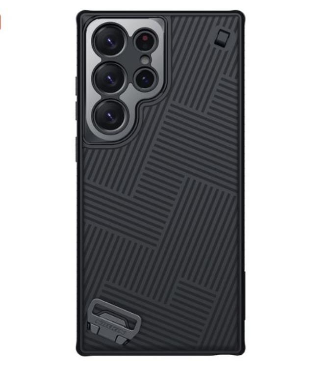 Nillkin Nillkin Galaxy S23 Ultra Skal Stripe Handrem - Svart