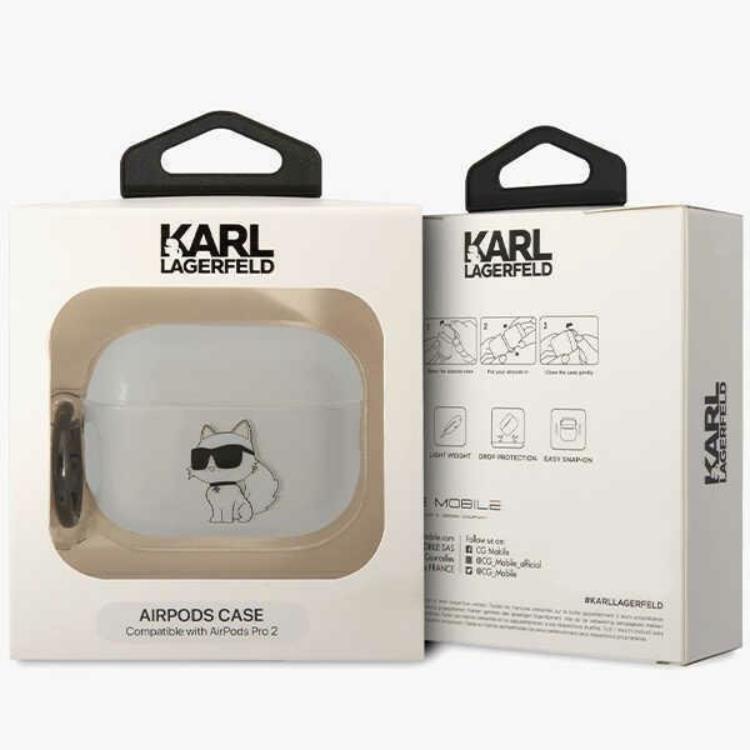KARL LAGERFELD Karl Lagerfeld Airpods Pro 2 Skal Ikonik Choupette - Transparent