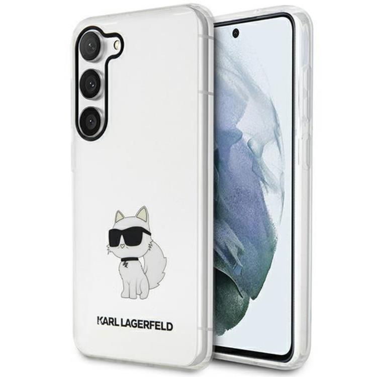 KARL LAGERFELD Karl Lagerfeld Mobilskal till Galaxy S23 Ikonik Choupette - Clear