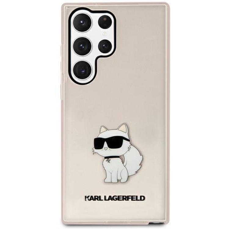 KARL LAGERFELD Karl Lagerfeld Galaxy S23 Ultra Mobilskal Ikonik Choupette - Rosa