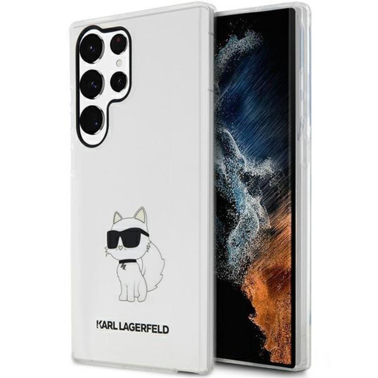 KARL LAGERFELD Karl Lagerfeld Mobilskal till Galaxy S23 Ultra Ikonik Choupette - Clear