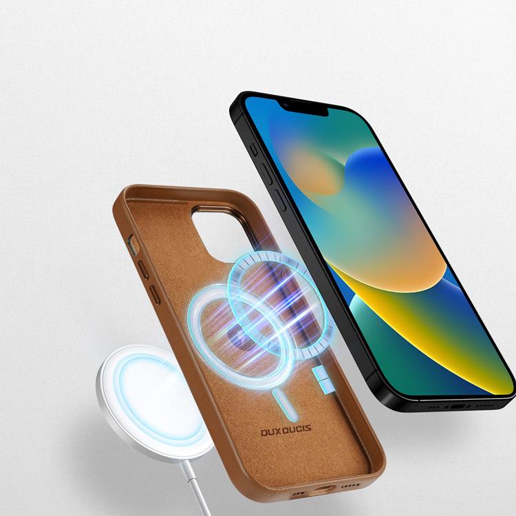 Dux Ducis Dux Ducis Mobilskal till iPhone 14 MagSafe Grit - Brun
