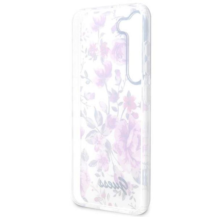 Guess Guess Mobilskal till Galaxy S23 Plus Flower Collection - Vit