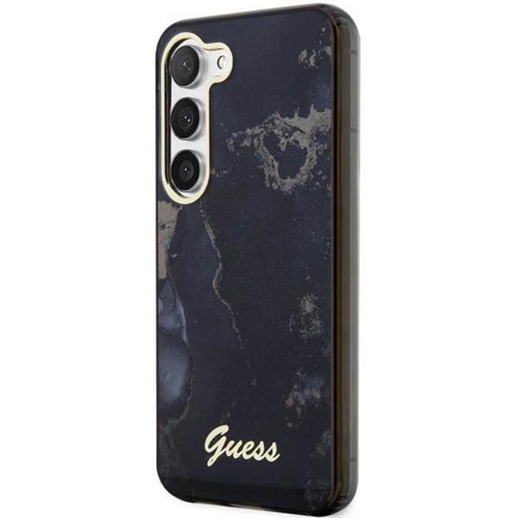 Guess Guess Mobilskal till Galaxy S23 Marble - Svart