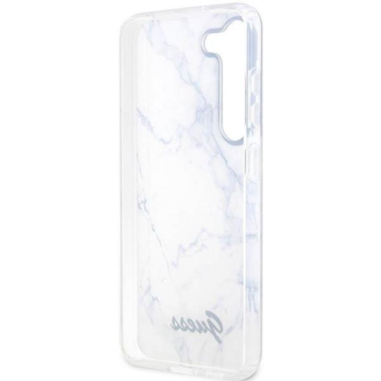 Guess Guess Mobilskal till Galaxy S23 Marble - Vit