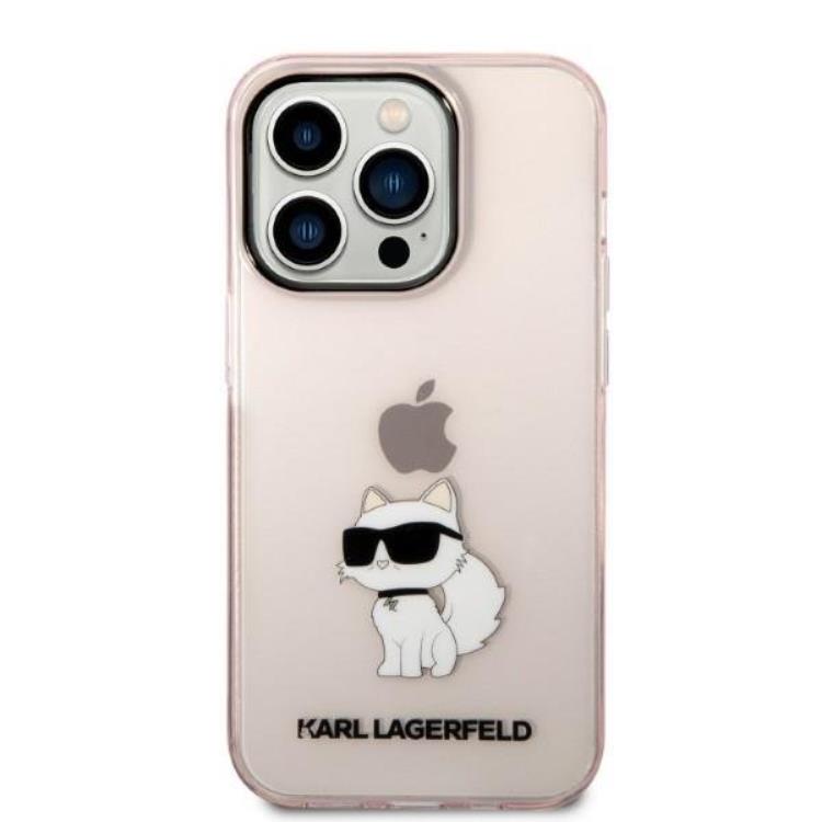 KARL LAGERFELD Karl Lagerfeld Mobilskal till iPhone 14 Pro Ikonik Choupette - Rosa