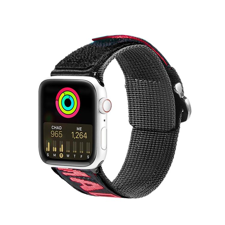 Dux Ducis Dux Ducis Apple Watch 4/5/6/7/8/SE/Ultra (49/45/44/42mm) Armband Nylon - Röd
