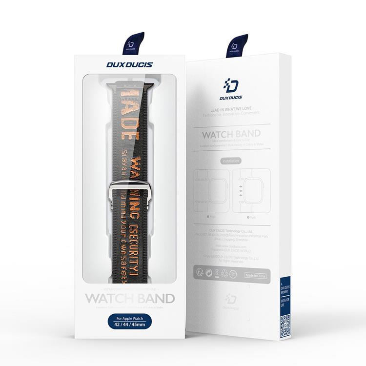 Dux Ducis Dux Ducis Apple Watch 4/5/6/7/8/SE/Ultra (49/45/44/42mm) Armband Nylon - Orange