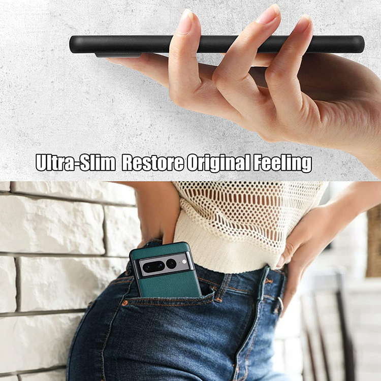 UTGATT Google Pixel 7 Skal Magsafe Magnetic PU-Läder - Röd