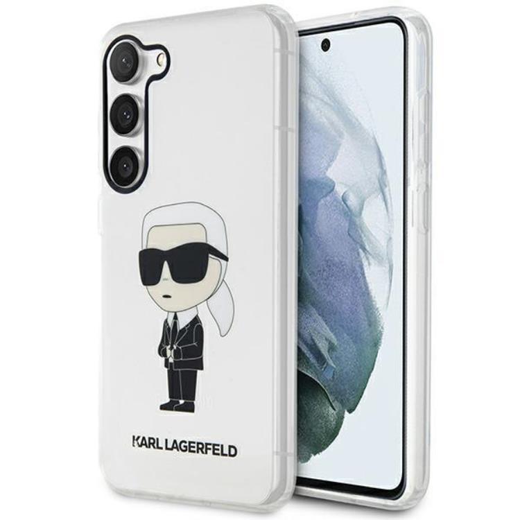 KARL LAGERFELD Karl Lagerfeld Mobilskal till Galaxy S23 Plus Ikonik Karl - Clear