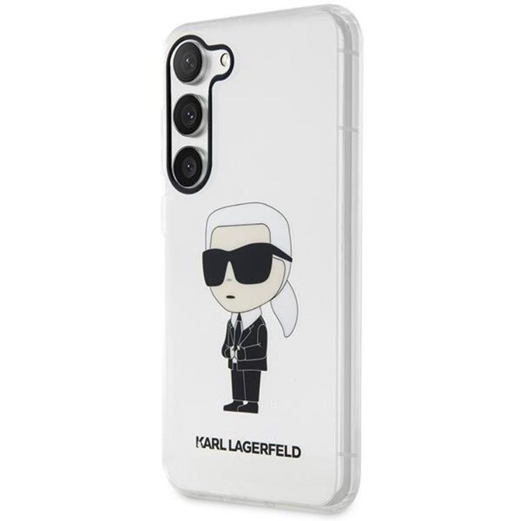 KARL LAGERFELD Karl Lagerfeld Mobilskal till Galaxy S23 Plus Ikonik Karl - Clear