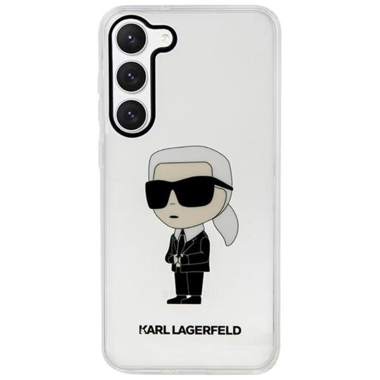KARL LAGERFELD Karl Lagerfeld Mobilskal till Galaxy S23 Plus Ikonik Karl - Clear