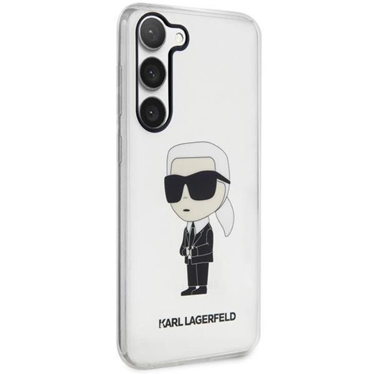 KARL LAGERFELD Karl Lagerfeld Mobilskal till Galaxy S23 Plus Ikonik Karl - Clear