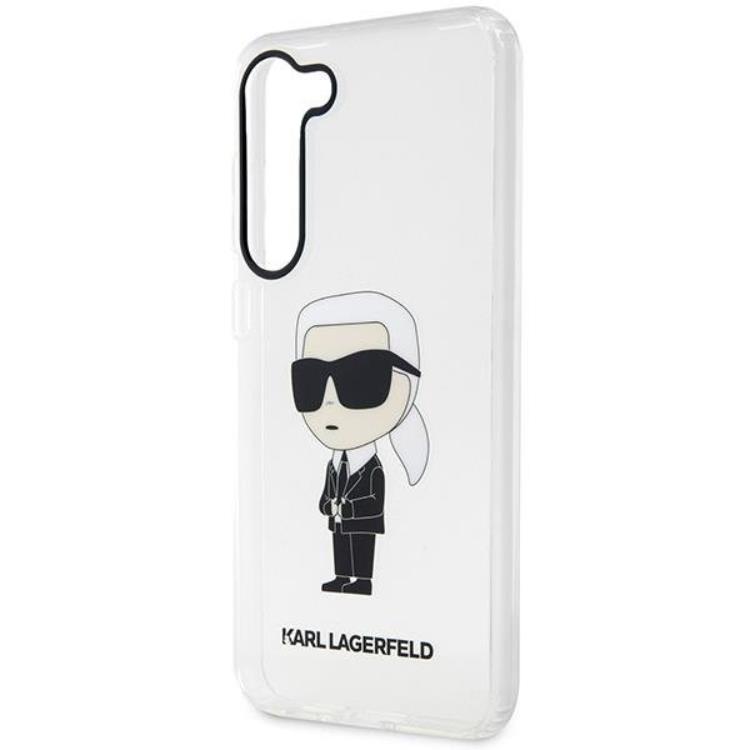 KARL LAGERFELD Karl Lagerfeld Mobilskal till Galaxy S23 Plus Ikonik Karl - Clear